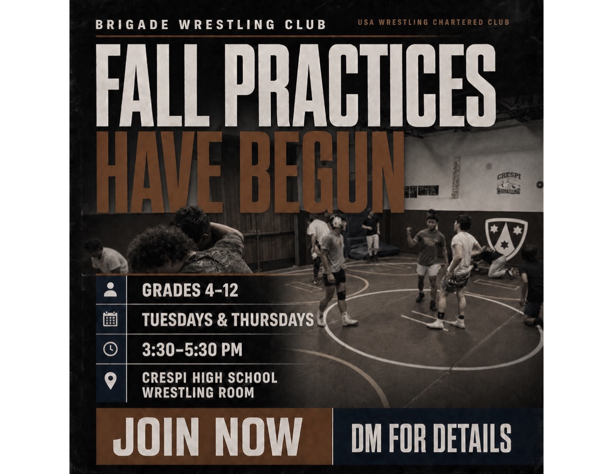 Brigade Wrestling Club — Fall practices flyer